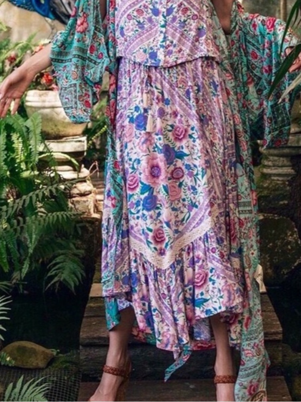 Spell Babushka Maxi Skirt in Lavender - Picture 2 of 14
